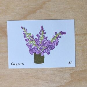 Inciardi Foxglove Mini Print